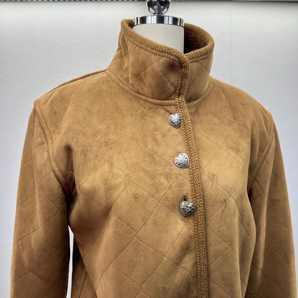 Country Clothing Co Cheyenne Collection VTG Suede Western Bolera Jacket Sherpa M
